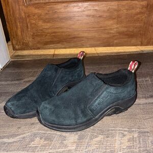 Merrell Jungle Moc Slip On Shoes, Black Suede J60826 - womens size 7.5
